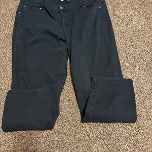 Just My Size Black Straight Leg Jeans